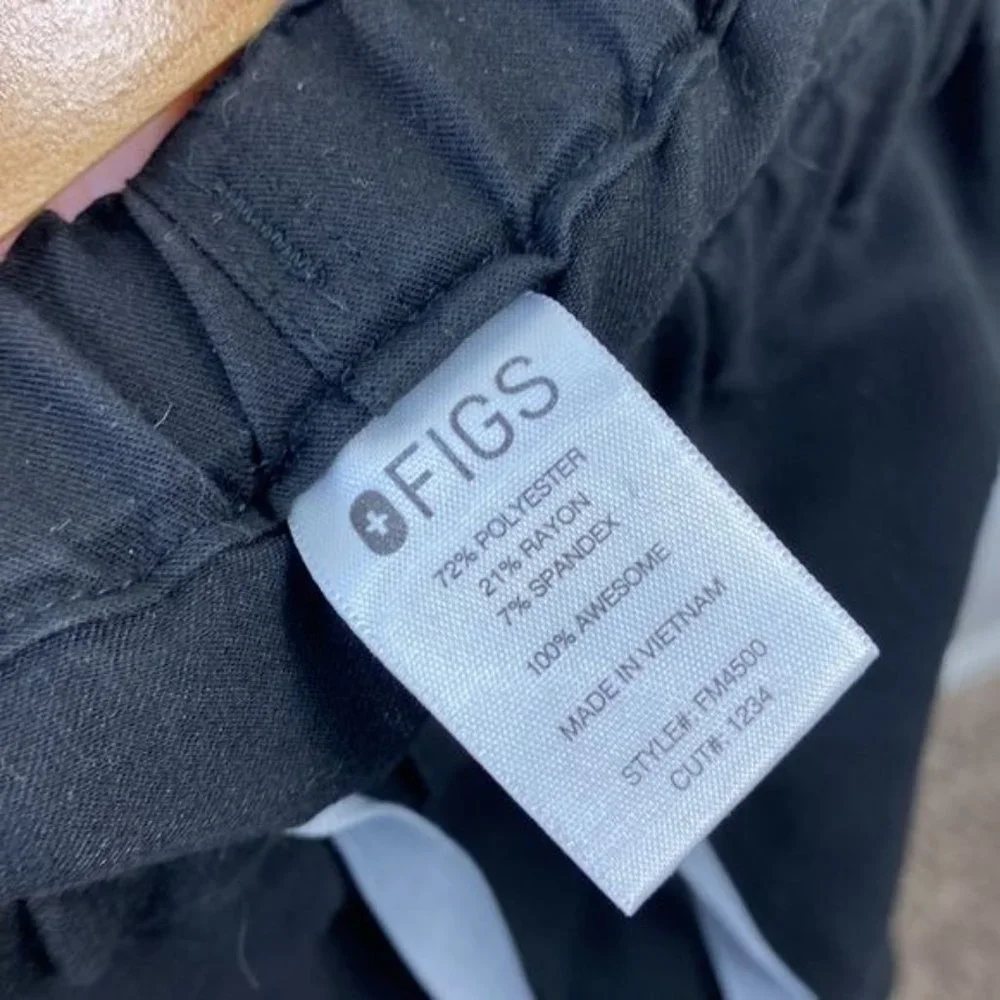 Figs Men’s Black Drawstring Scrub Pants